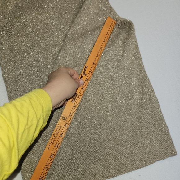 Chicos Metallic Gold Turtleneck Sweater - Picture 7 of 10